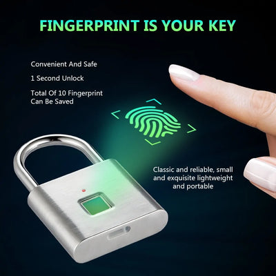 Golden Security Keyless USB Door Lock Fingerprint