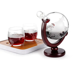 Whisky Decanter Globe Juego de vasos aireadores de vino