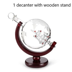 Whisky Decanter Globe Juego de vasos aireadores de vino