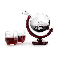 Whisky Decanter Globe Juego de vasos aireadores de vino