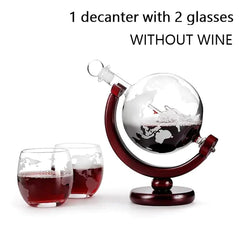 Whisky Decanter Globe Juego de vasos aireadores de vino