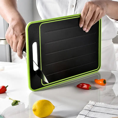Cutting Board With Defrosting With Knife Sharpener