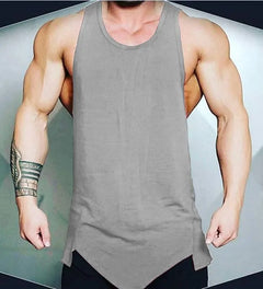 Men's Athletic Gym Fitness Tank Top - Solid Sleeveless Vest