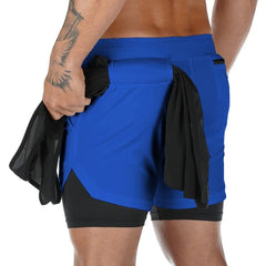 2020 Summer 2-in-1 Men's Gym Fitness Running Shorts