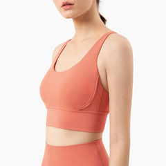 Breathable Fabric Nylon Yoga Tops