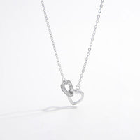 Thumbnail for 925 Sterling Silver Inlaid Zircon Heart Necklace