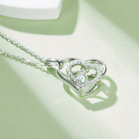 Thumbnail for Moissanite 925 Sterling Silver Heart Necklace