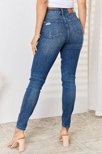 Thumbnail for Judy Blue Full Size High Waist Distressed Slim Jeans